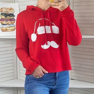 Modern Lux red santa hooded sweatshirt